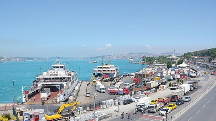 Ağır tonajlı araçlara Sirkeci-Harem feribotu yasaklandı