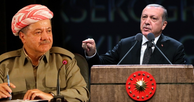 Erdoğan'dan Barzani'ye: Senin bağımsızlığını kim tanıyacak