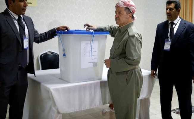 Kuzey Irak'taki Barzani'nin referandumdan ilk fotoğraflar