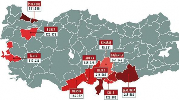 İşte Türkiye'de yaşayan yabancı sayısı ve bölgelere göre haritası