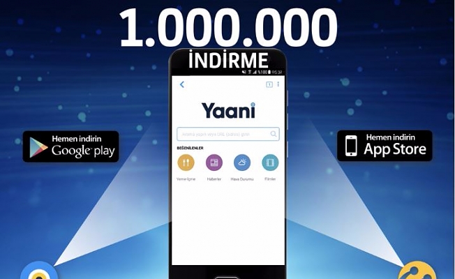 1 GB internet hediyeli Yaani bir haftada 1 milyon indirildi