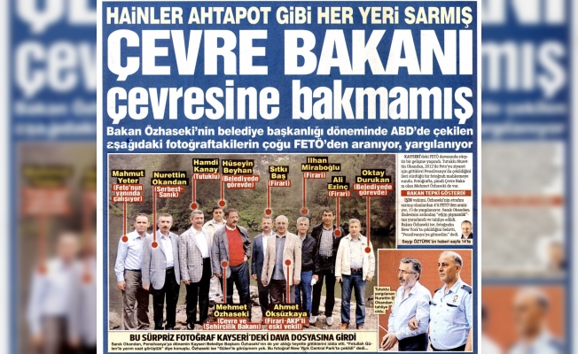 Çevre Bakanı Mehmet Özhaseki’nin başını ağrıtacak fotoğraf