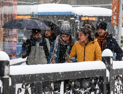 Bursa hava durumu kar bastırdı