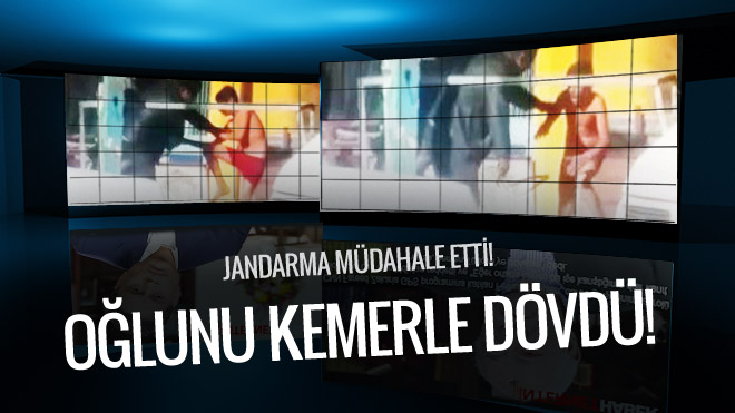 Okula gitmeyen oğlunu kemerle dövdü