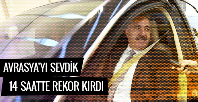 Avrasya Tüneli'nden 14 saatte geçen araç sayısı rekor kırdı